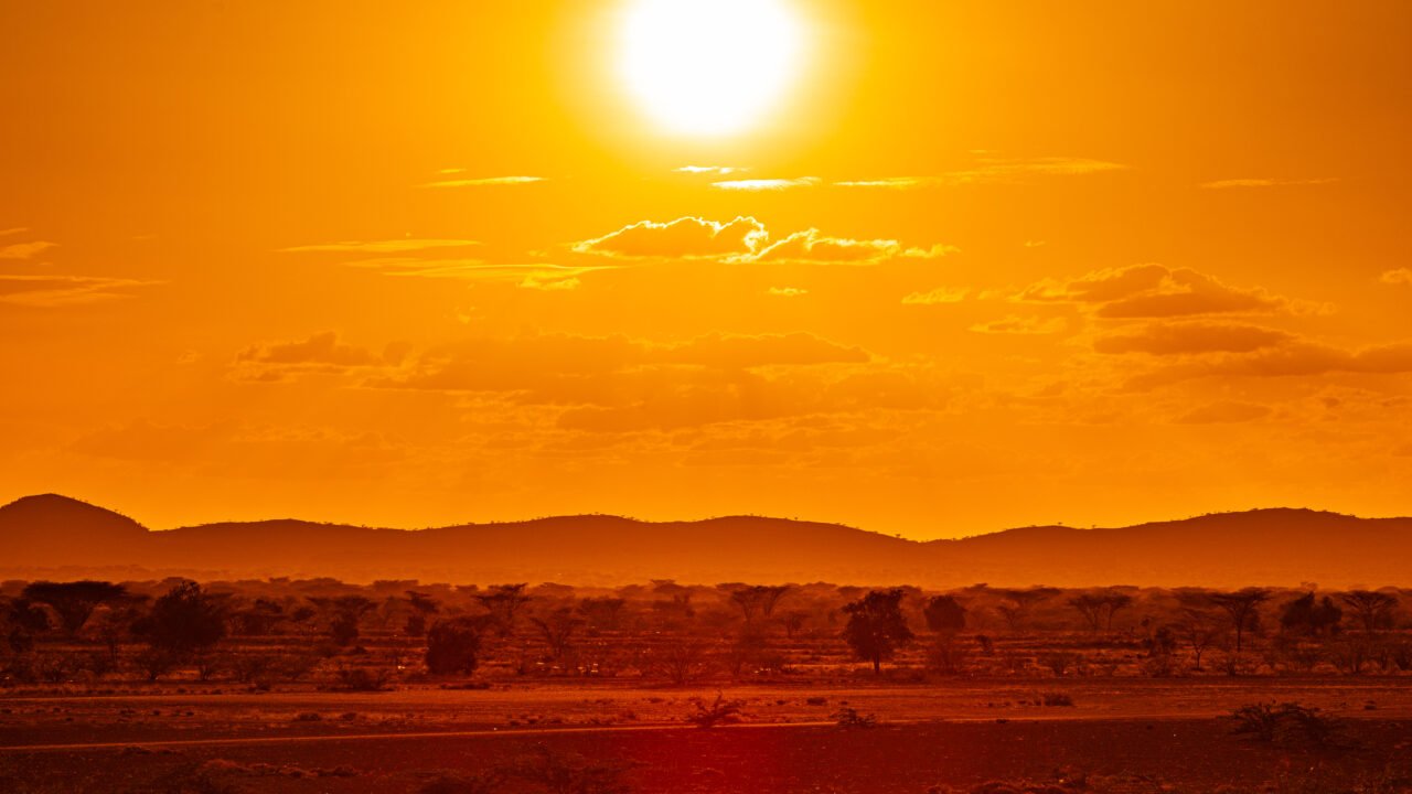 Kenya East Africa Landscapes Kalokol Lodwar Town Turkana Sunset Sunrise Highway Road Field Travels